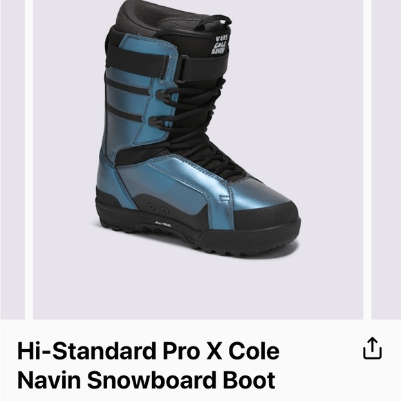 Vans Hi-Standard Pro Snowboard Boots - Black and White - Picture 1 of 2